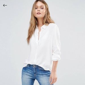 NWT white button down